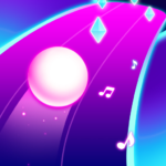 cyber rolling music ball game