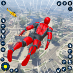 spider rope hero city battle