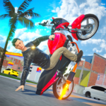 wheelie city bike stunt game