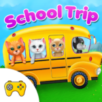 kittys school trip games